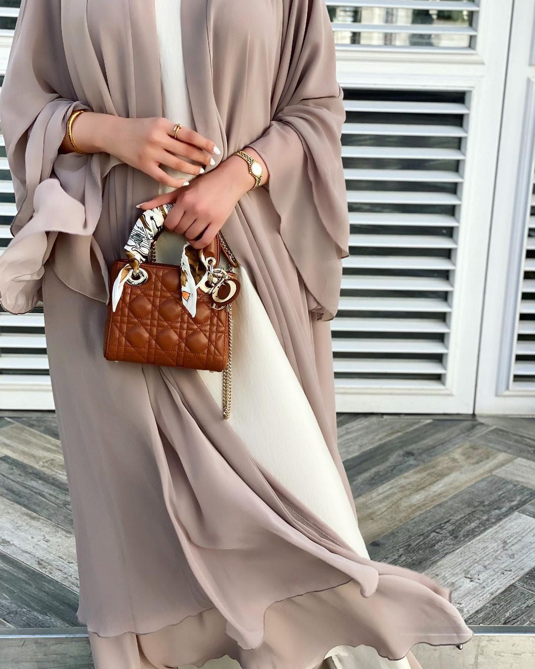 Tiered Sleeve Abaya
